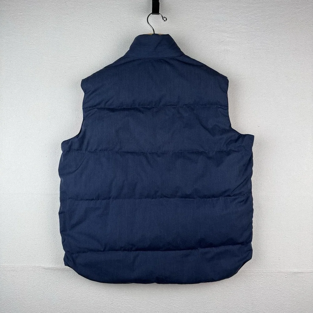 70's Vintage Penfield Down Puffer‎ Vest Men's Large Blue Snap - Picture 5 of 11